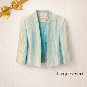 Jacques Vert Pastel Seafoam Green Jacket Size US 10